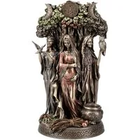Figuren Shop GmbH Dekofigur Keltische Dreifaltigkeits Göttin Figur - Altes Weib, Mutter & Jungfrau