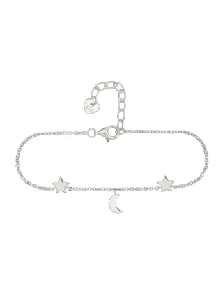 cai Armband 925 Sterling Silber rhodiniert Sterne Mond