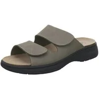 AFS-Schuhe 350268 Wechselfußbett Pantolette für Herren mit Fußbett, bequeme Sandalen aus Leder