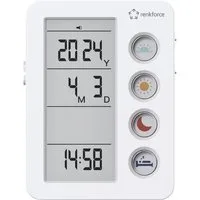 Renkforce Wecker Renkforce RF-4883628 Wecker Weiß Medikamenten-Erinnerung