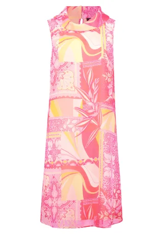 Betty Barclay - Chiffonkleid rosé/yellow - Gr. - 40