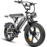 Vankel E-Bike Cityrad E6-2.0 Elektrofahrrad 20” x 4 Damen u. Herren Pedelec 720Wh Max.108KM, Kettenschaltung, Heckmotor, 720 Wh, Pedelec, Elektrofahrrad E-Mountainbike für Erwachsene, E-bikes