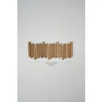 FELIXLEO Garderobenleiste Wandgarderobe Holz Klappbare Haken Magnetische Kleiderleiste 8 (1 St)
