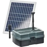 Heissner Springbrunnenpumpe Heissner Solar Unterwasserfilter-Set mit Wasserspi (1-tlg)