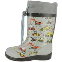 Beck Gummistiefel Baustelle Gummistiefel (wasserdichter, schmaler Stiefel, für trockene Füße bei Regenwetter) flexibler Naturkautschuk, robuste Vorder- und Hinterkappe
