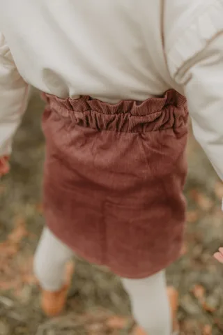 Leevje Cordrock light burgundy 110/116