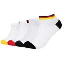 Camano Sneakersocken 4er Pack 4er Pack Sportliches Design zur Fußballmeisterschaft
