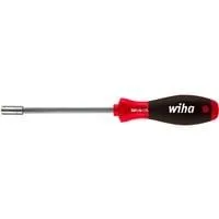 Schraubendreher-Bithalter SoftFinish 1/4" schwarz/rot, magnetisch