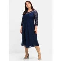 Sheego Etuikleid Abendkleid 3/4-Arm aus elastischer und bequemer Qualität