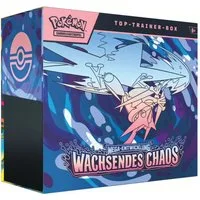 The Pokémon Company International Sammelkarte Pokemon Wachsendes Chaos Top Trainer Box DE