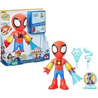 Hasbro Actionfigur Marvel Spidey and His Amazing Friends elektronischer Spidey, Spidey 25 cm groß, Elektronische, Accessoire mit Drehfunktion