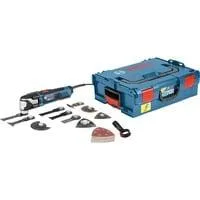 Multi-Cutter GOP 55-36 Professional, Multifunktions-Werkzeug blau/schwarz, 550 Watt, L-BOXX, inkl. Zubehör