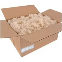 Heubergshop Kissenfüllung, 500 Gramm Schafwollkügelchen kbT Kissenfüllung Schafschurwolle