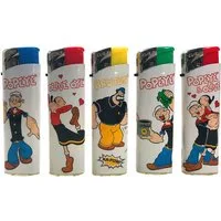 meytrade Feuerzeuge 5 Stück Popeye Lizenz Klut Motiv Serie (5 Stück im Set), Lizenzprodukt für Popeye Fans