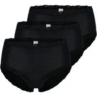 Nina Von C. Taillenslip 3er Pack Cosy (Spar-Set, 3-St) Taillen Slip - Weicher Modal-Mix, Dekorative Spitze an Bund und Bein
