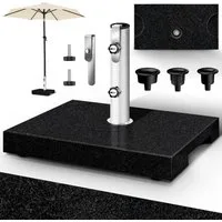 tillvex Sonnenschirm tillvex Granit Sonnenschirmständer, Balkonschirmständer für Schirmstöcke 16-48 mm & 300cm Schirmdurchmesser, Sonnenschirm, Granit Sonnenschirmständer
