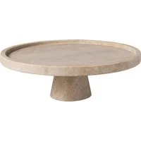 Villeroy & Boch Servierplatte Villeroy & Boch Manufacture Travertine Servierplatte auf Fuss