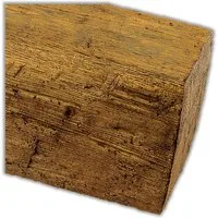 Homestar Deckenleiste Deckenbalken Holzimitat Eiche, 20 x 13 cm, Länge 3m, sehr einfache Montage mit HOMESTAR® SX100 Kleber, Polyurethan, günstige Alternative zu echten Holzbalken