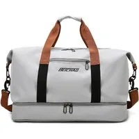 Blusmart Reisetasche Reisetaschen, Turnbeutel, Sporttaschen, große Umhängetaschen (Mit Schuhfach, Nassfach, verstellbaren Schultergurten, atmungsaktiv, wasserdicht, verschleißfest, großes Fassungsvermögen), Geeignet für Yoga, Schwimmen, Reisen, Fitne