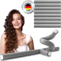 ECENCE Papilotten PAPILOTTEN Lockenwickler 10x Grau Locken, 10 tlg.
