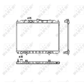 NRF Motork?hler gel?tet Nissan X-Trail 1 53452