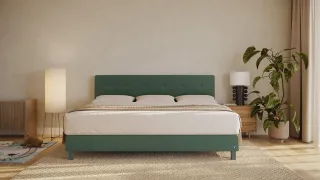 BRUNO Familienbett 240x200cm in Grün | XXL Boxspringbett Premium | mehrfach ausgezeichnet in Design & Qualität