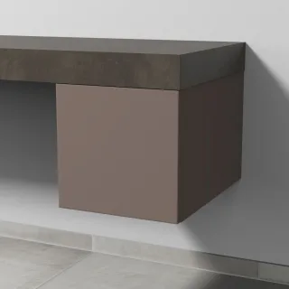 Sanipa Anbau-/Solitärschrank mit Auszug 2morrow (P3230) 340x350x520 Taupe-Matt, P32301T P32301T