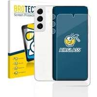 BROTECT Displayschutzglas Folie für Samsung Galaxy S22 5G (Display+Kamera), Schutzfolie Glas Panzer Display Schutz klar