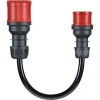 Adapter für Gemini flex 22 kW, CEE rot Drehstrom 32A > CEE rot 16A schwarz, 30cm