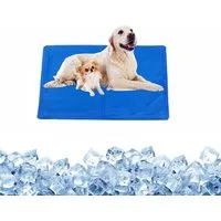 Ledander Hundematte Kühlmatte Für Hunde, Kühlmatte Hund Selbstkühlend für den Sommer, Rratzfest & rutschfest Kühldecke Hund