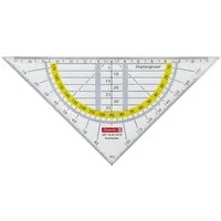 BRUNNEN Zeichenlineal BRUNNEN Geometrie-Dreieck 16cm bruchsicher klar 104975401