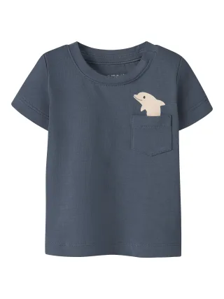 NAME IT - NBMFARON SS TOP BOX vintage indigo - Gr. - 56