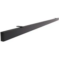 Deco-Raum Gardinenstange Innenlauf eckig, 1-läufig, kürzbar, Wunschmaßlänge, Deckenträger, Geschraubt, Metall