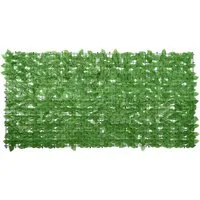 vidaXL Balkonsichtschutz Balkon-Sichtschutz mit Grünen Blättern 200x100 cm (1-St)