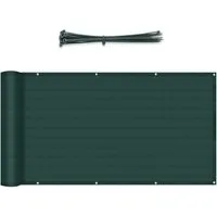 Sekey Balkonsichtschutz Balkon Sichtschutz aus 220g/m² HDPE Balkonbespannung zum Zuschneiden Robustes und wetterfestes Material mit Kordel und Kabelbinder