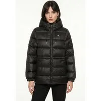 Calvin Klein Jeans Steppmantel Regular Fit, warm wattiert, Logoschriftzug auf der Kapuze