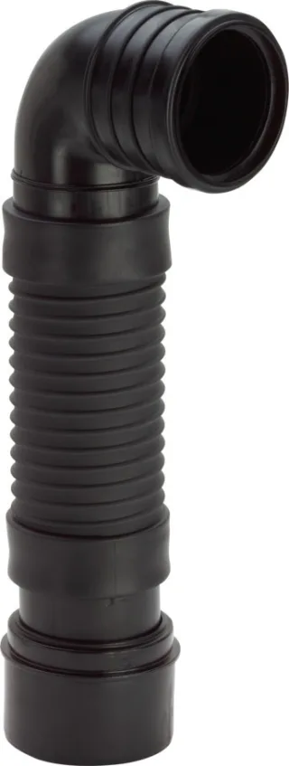 Viega WC-Anschlussbogen 90 Grad 8095, in DN100x380-460mm Kunststoff schwarz 713744