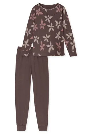SCHIESSER - Schlafanzug lang mauve - Gr. - 48