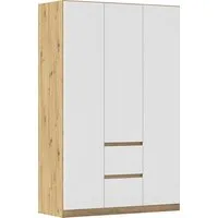 rauch Drehtürenschrank Schrank Garderobe MAINZ Breiten 91/136/181/226/271/315/360, Höhe 210cm (3 verschiedene Ausstattungen BASIC/CLASSIC/PREMIUM (inkl. SOFT-CLOSE) grifflose Front, Außentüren mit Push-to-Open Funktion MADE IN GERMANY