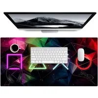 MuchoWow Gaming Mauspad Neon - Gaming (1-St), Gaming Mauspad XXL, Schreibtischunterlage, Desk Mat Groß, 80x40 cm