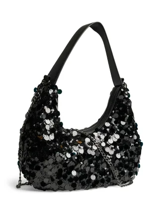 PIECES - PCMADDIE SEQUINS SHOULDER BAG Black - Gr. - ONE SIZE