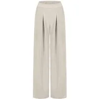 SUBLEVEL Stoffhose Leichte Sommerhose aus Viskose-Mix Weite Viskosehose mit eleganten Bundfalten