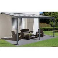 KONIFERA Terrassendach Barcelona, BxT: 434x300 cm, Bedachung Doppelstegplatten, in verschiedenen Größen