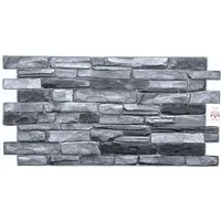 IKHEMalarka 3D Wandpaneel 4qm/10 Stück 3D PVC FLIESEN Wandpaneele, BxL: 50,00x92,00 cm, 4,00 qm, Wandverkleidung PVC-Verkleidung IMITATION OF STONE Stein Imitation