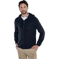 Engbers Sweatshirt Herren Sweatjacke mit Kapuze, Saphirblau
