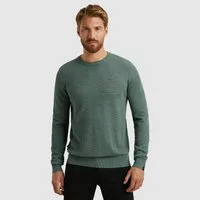 PME LEGEND Rundhalspullover mit Logo Stickerei