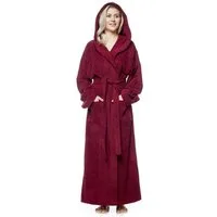 Arus Damenbademantel Pandora, extra lang, mit Kapuze, 100% Baumwolle, für Spa & Zuhause, langform, 100% Baumwolle, Kapuze, Gürtel, mit Kapuze, extra lang, 100% Baumwolle