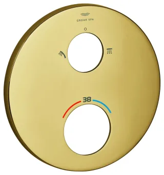 Grohe Rosette 49246 rund für THM-Fertigmontagesets cool sunrise, 49246GL0 49246GL0