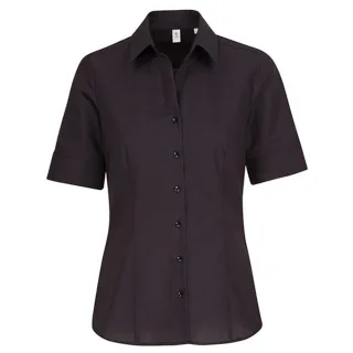 Seidensticker - Bluse für Damen kurzärmlig (Schwarz)