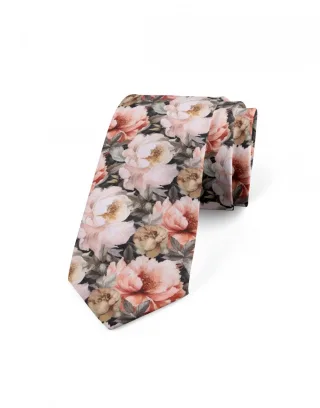 mr. célestin - Krawatte mit Blumenmuster - Giardin pink - Gr. - OS